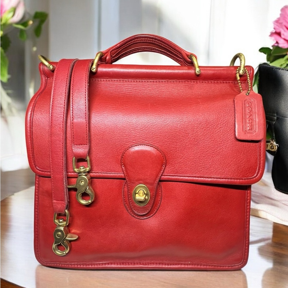 Vintage Coach Willis #9927 in Red leather